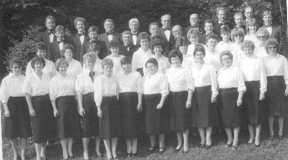 Liederhort Ludwigschorgast im Jahre 1985 zur 100 Jahr Feier